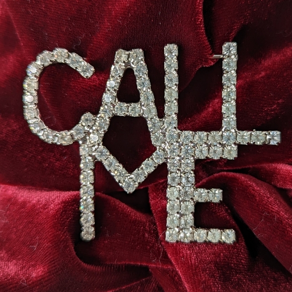 Bauer Call Me Brooch Full Sparkling Bling Mens Or Women's Fashion Jewelry VNT - Picture 13 of 14